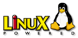 [`Linux Powered' horizontal-penguin design, yellow]